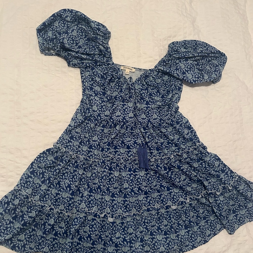 Floral Blue Dress